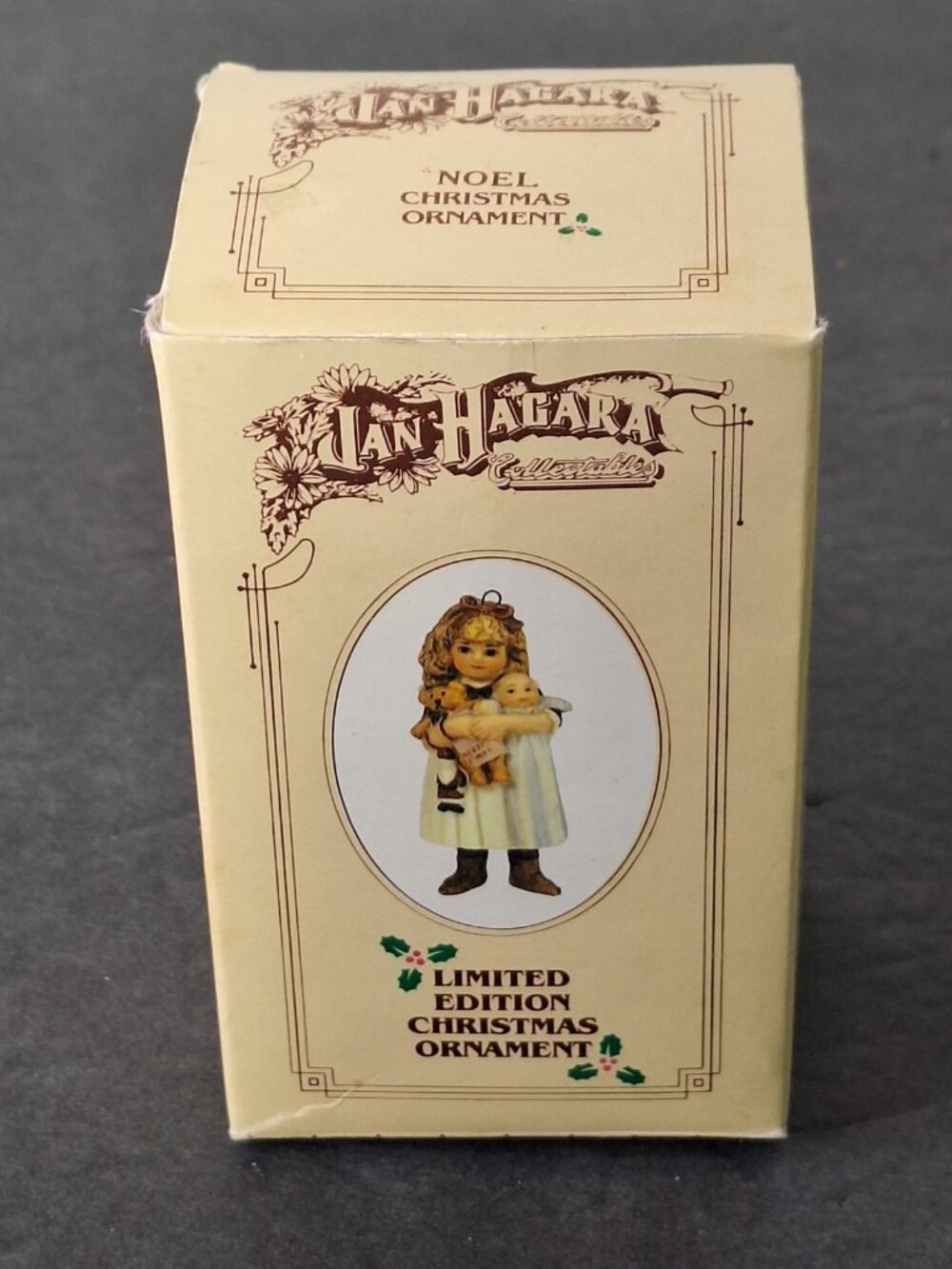 Jan Hagara 1986  ornament NIKKI with Santa doll Vintage 3" tall - Picture 11 of 13